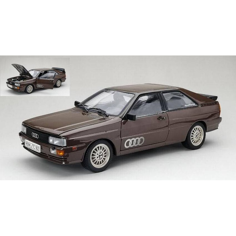 SCALE MODEL COMPATIBLE WITH AUDI QUATTRO ROAD CAR METALLIC BROWN 1:18 SUNSTAR SS4162