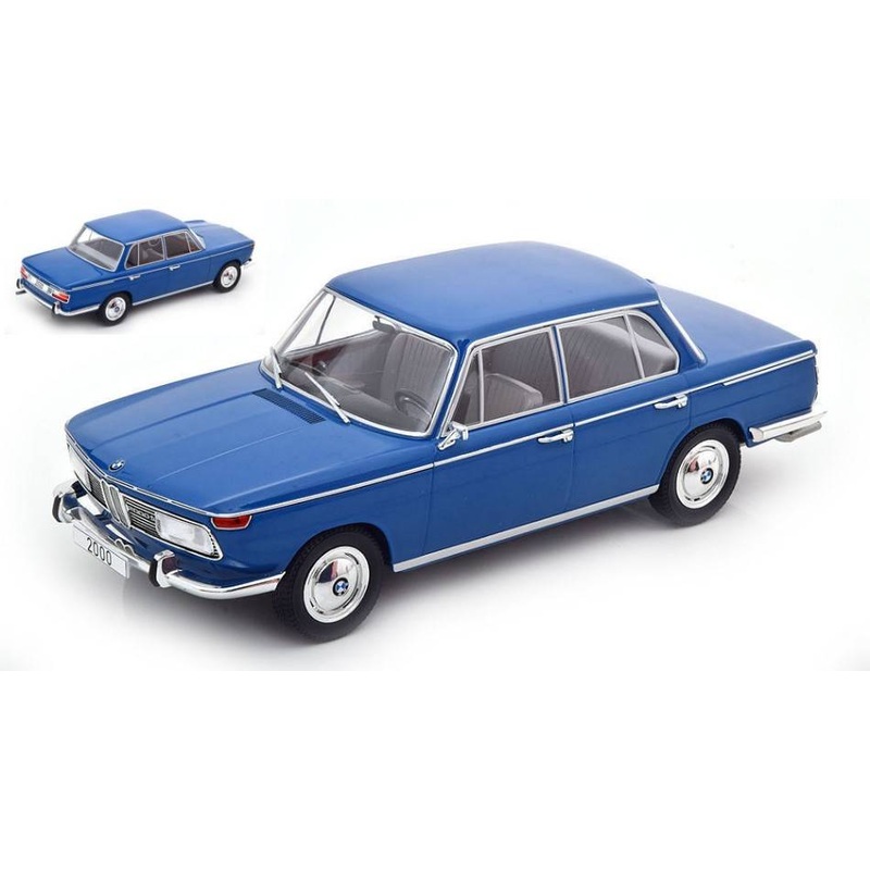 SCALE MODEL COMPATIBLE WITH BMW 2000 (TYPE 121) DARK BLUE 1:18 MODELCARGROUP MCG18291
