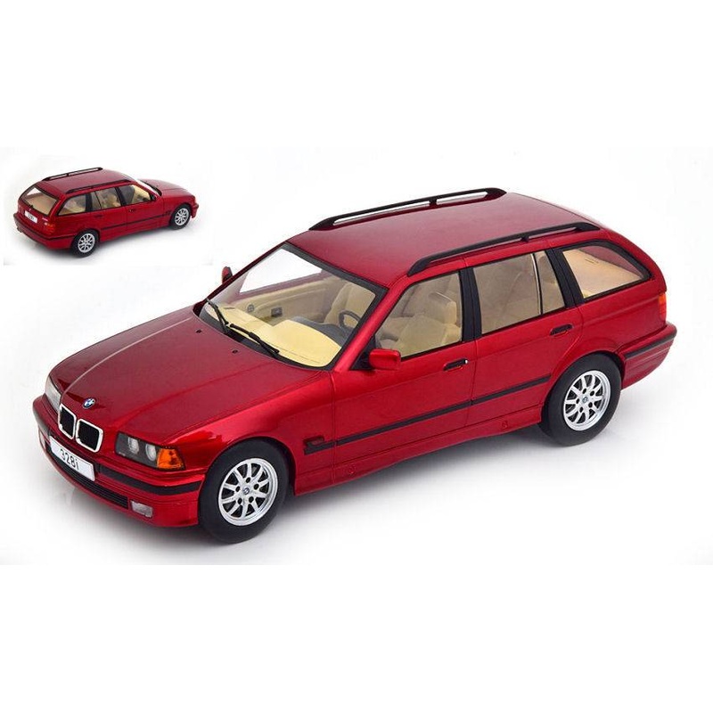 SCALE MODEL COMPATIBLE WITH BMW 3rd (E36) TOURING METALLIC RED 1:18 MODELCARGROUP MCG18155