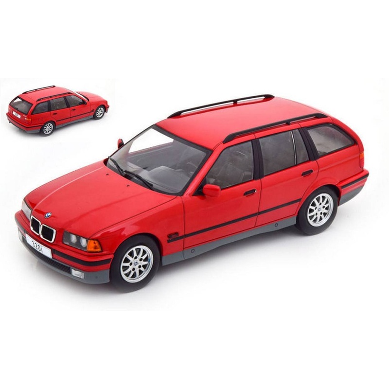 SCALE MODEL COMPATIBLE WITH BMW 3rd (E36) TOURING RED 1:18 MODELCARGROUP MCG18154