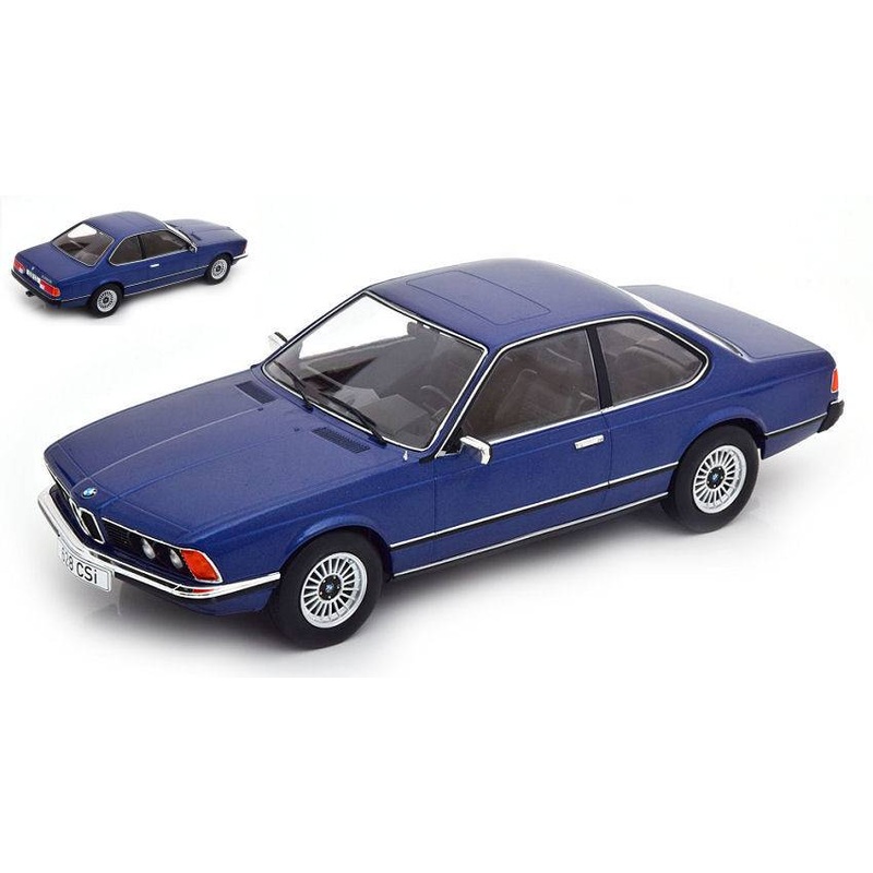 SCALE MODEL COMPATIBLE WITH BMW 6er (E24) DARK BLUE METALLIC 1:18 MODELCARGROUP MCG18164