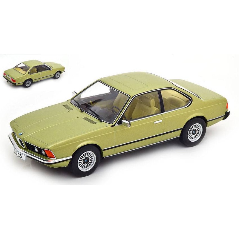SCALE MODEL COMPATIBLE WITH BMW 6er (E24) LIGHT GREEN METALLIC 1:18 MODELCARGROUP MCG18163