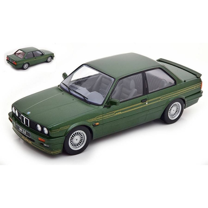 SCALE MODEL COMPATIBLE WITH BMW ALPINA B6 3.5 E30 1988 METALLIC GREEN 1:18 KK SCALE KKDC180702