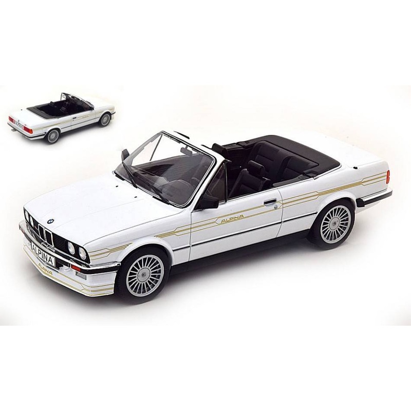 SCALE MODEL COMPATIBLE WITH BMW ALPINA C2 2.7 CONVERTIBLE WHITE 1:18 MODELCARGROUP MCG18383