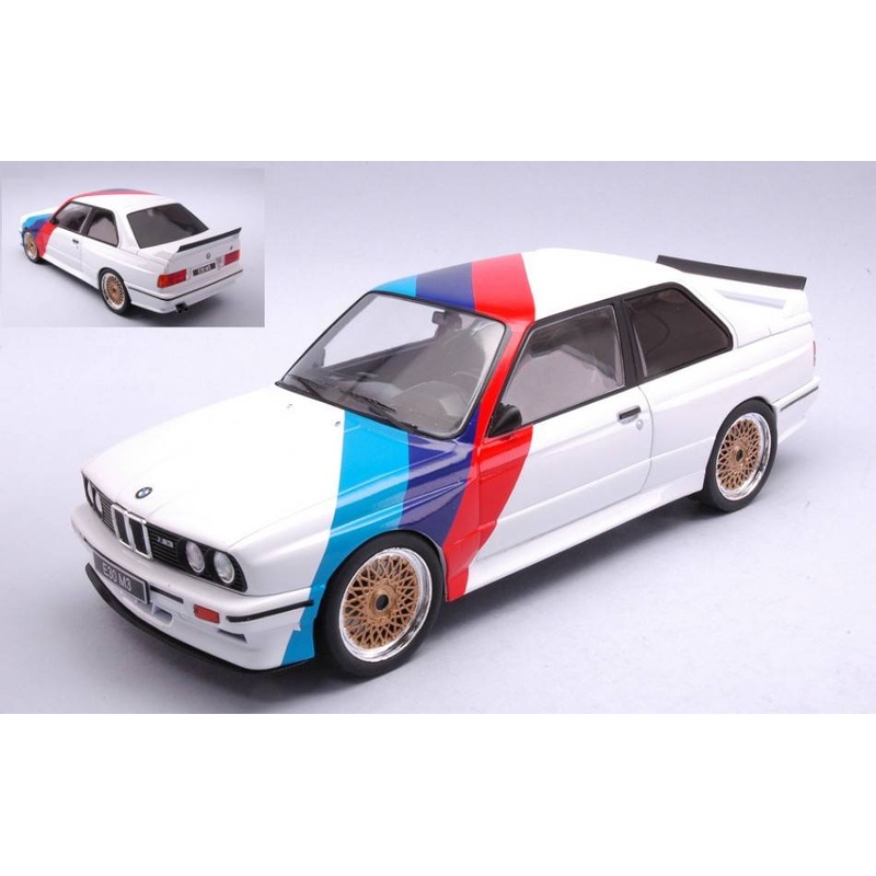 SCALE MODEL COMPATIBLE WITH BMW E30 M3 1989 WHITE 1:18 IXO MODEL 18CMC123