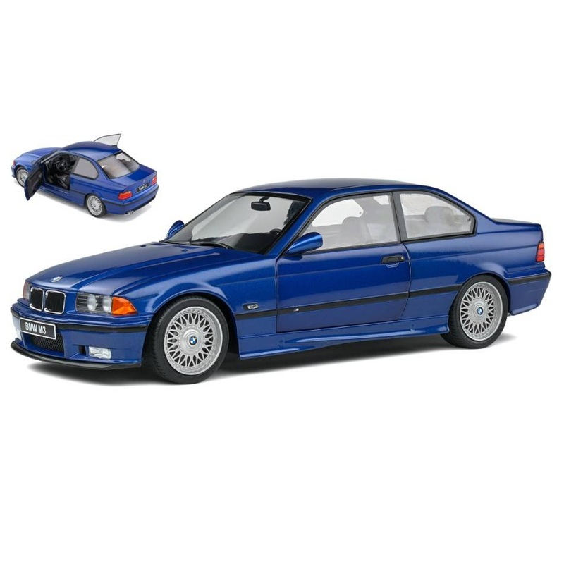 SCALE MODEL COMPATIBLE WITH BMW E36 COUPE M3 1994 AVIUS BLUE 1:18 SOLID SL1803908