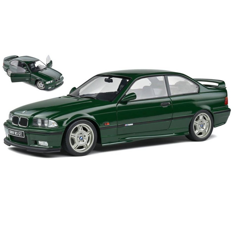 SCALE MODEL COMPATIBLE WITH BMW E36 COUPE' M3 GT 1955 BRITISH RACING GREEN 1:18 SOLID SL1803907