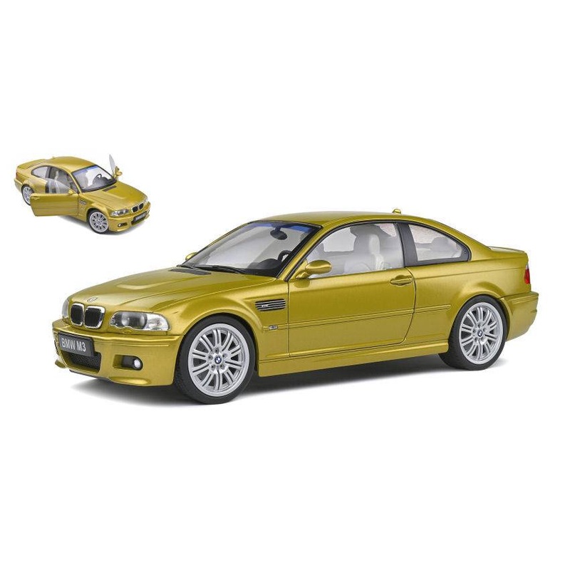 SCALE MODEL COMPATIBLE WITH BMW E46 M3 2000 PHOENIX YELLOW 1:18 SOLID SL1806501
