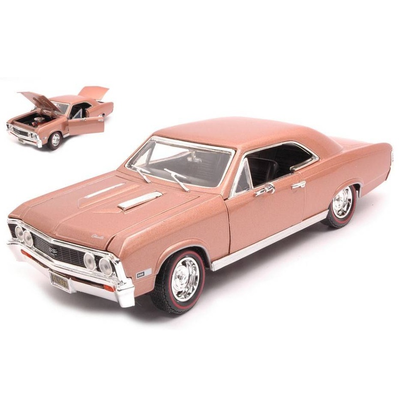 SCALE MODEL COMPATIBLE WITH CHEVROLET CHEVELLE SS396 1967 GOLDEN BROWN 1:18 MOTORMAX MTM73104GD