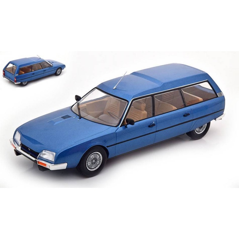 SCALE MODEL COMPATIBLE WITH CITROEN CX BREAK 1975 METALLIC BLUE 1:18 MODELCARGROUP MCG18292