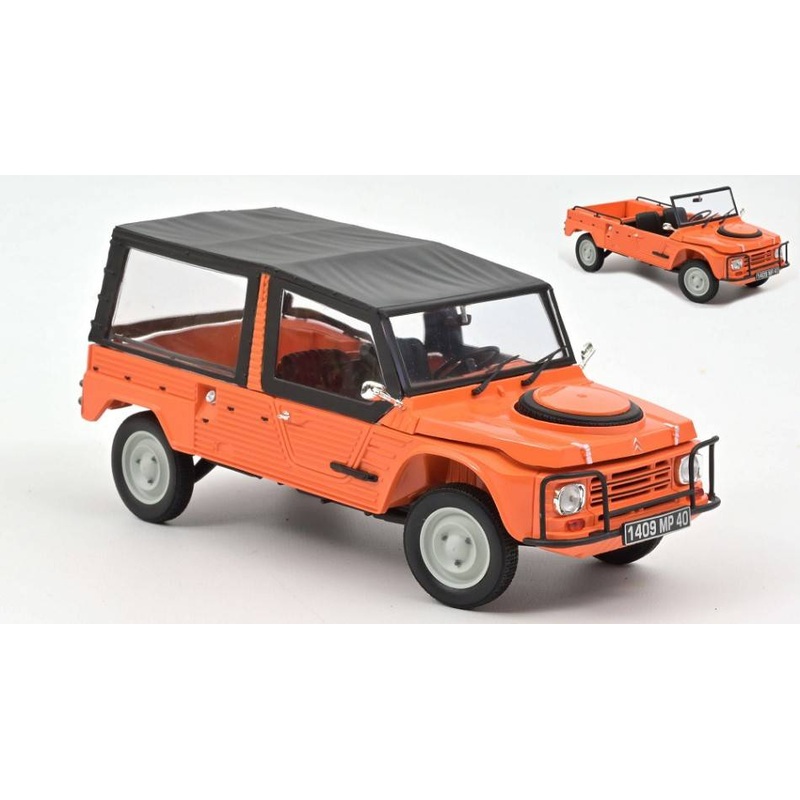 SCALE MODEL COMPATIBLE WITH CITROEN MEHARI 4x4 1979 ORANGE 1:18 NOREV NV181654