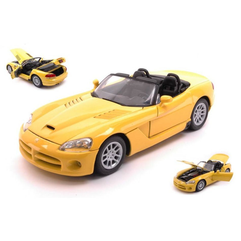 SCALE MODEL COMPATIBLE WITH DODGE VIPER SRT-10 2003 YELLOW 1:18 MOTORMAX MTM73137Y