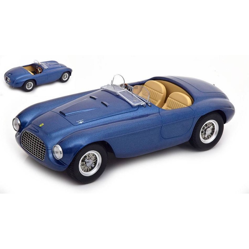 SCALE MODEL COMPATIBLE WITH FERRARI 166 MM BARCHETTA 1949 BLUE 1:18 KK SCALE KKDC180912
