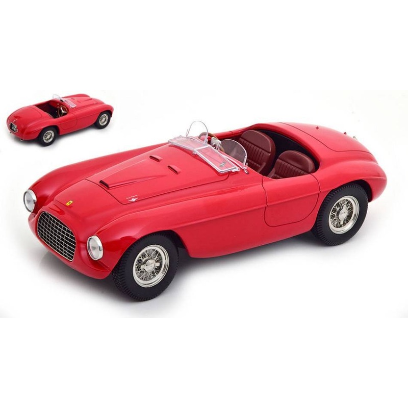 SCALE MODEL COMPATIBLE WITH FERRARI 166 MM BARCHETTA 1949 RED 1:18 KK SCALE KKDC180911