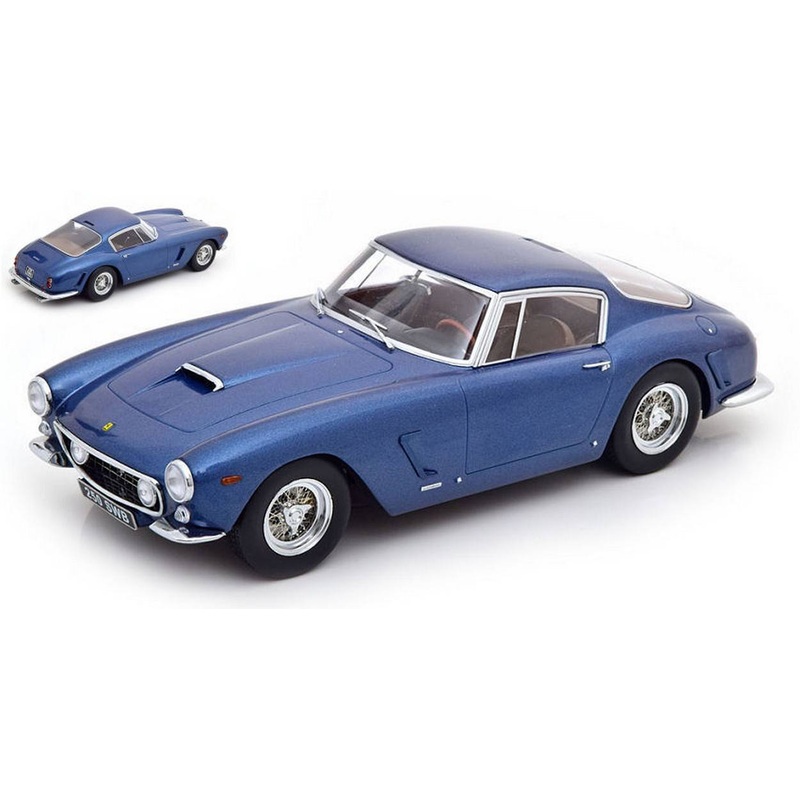SCALE MODEL COMPATIBLE WITH FERRARI 250 SWB SHORT WHEELbase 1961 BLUE METALLIC 1:18 KK SCALE KKDC180763