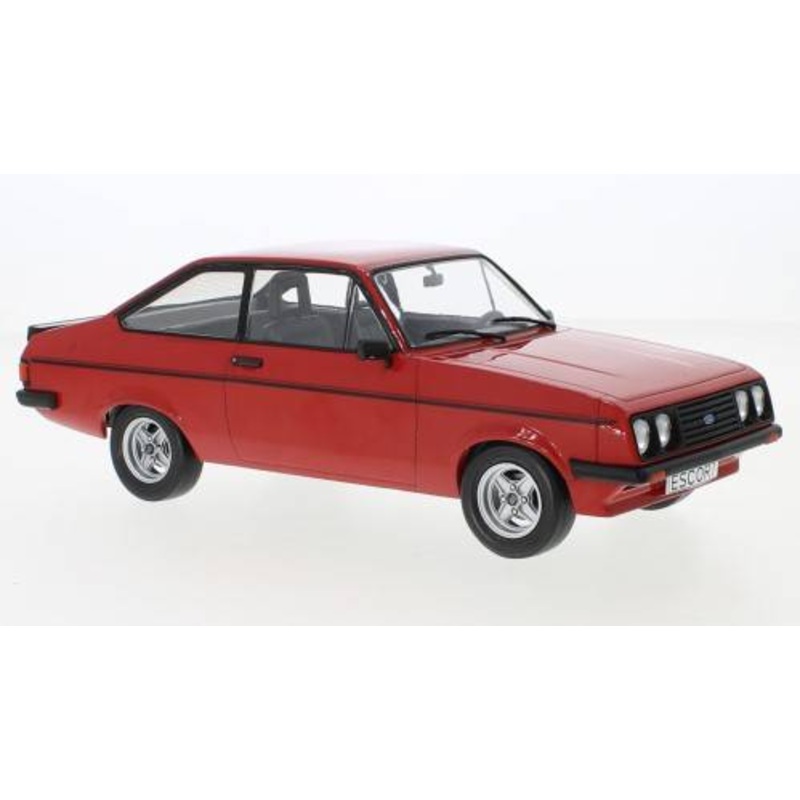 SCALE MODEL COMPATIBLE WITH FORD ESCORT MK II RS 200 MATT RED 1:18 MODELCARGROUP MCG18249