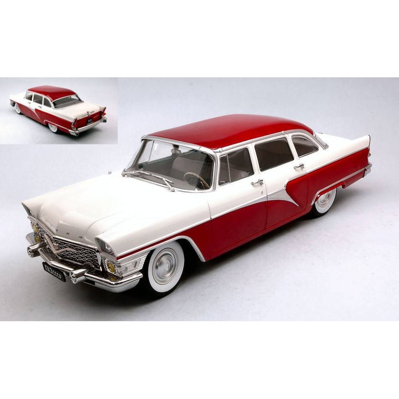 SCALE MODEL COMPATIBLE WITH GAZ 13 SEAGULL 1951 RED/WHITE 1:18 TRIPLE 9 T9-1800251
