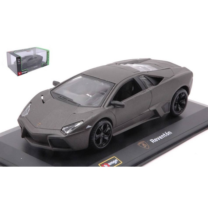 SCALE MODEL COMPATIBLE WITH LAMBORGHINI REVENTON MATT BLACK 1:32 BURAGO BU42013G