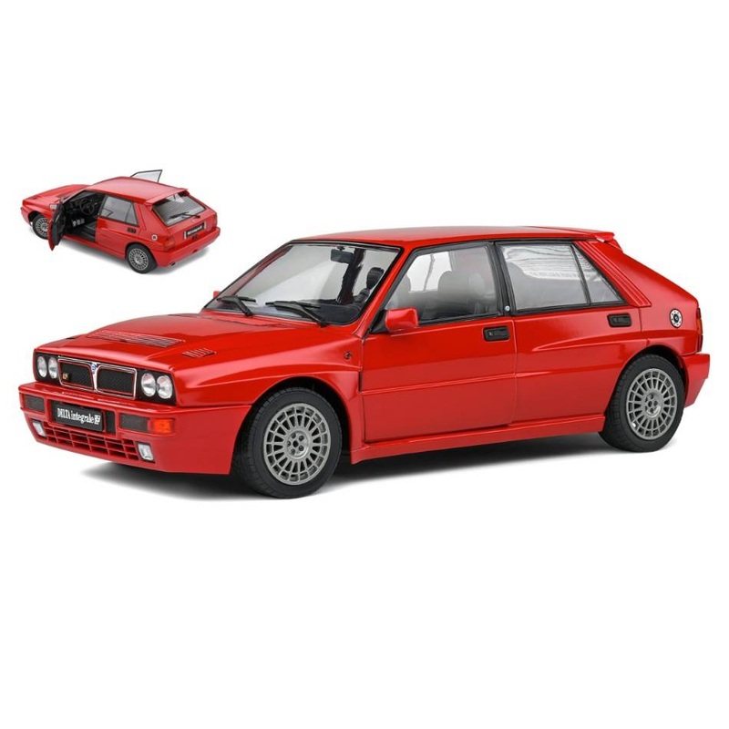 SCALE MODEL COMPATIBLE WITH LANCIA DELTA HF INTEGRALE 1991 RED CORSA 1:18 SOLID SL1807801