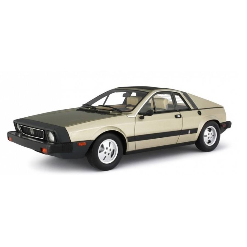 SCALE MODEL COMPATIBLE WITH LANCIA SCORPION 1976 MET.GOLD 1:18 LAUDO RACING LM134B