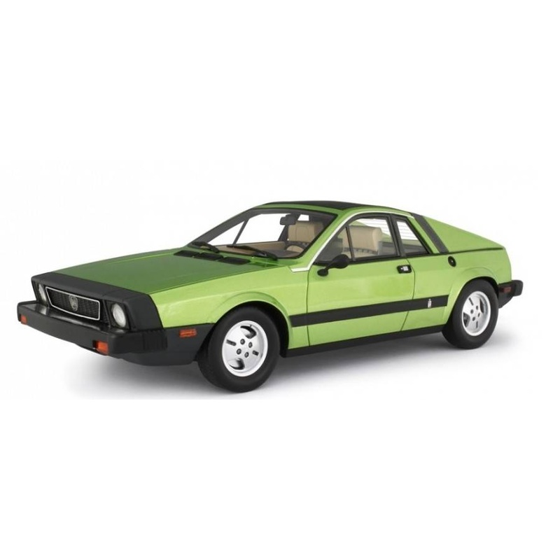SCALE MODEL COMPATIBLE WITH LANCIA SCORPION 1976 MET.GREEN 1:18 LAUDO RACING LM134D