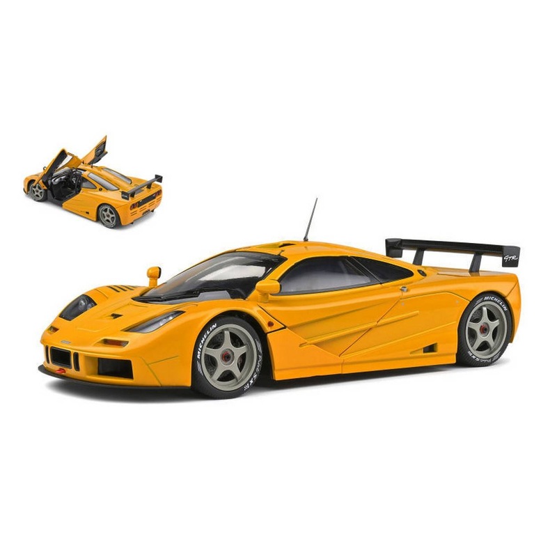 SCALE MODEL COMPATIBLE WITH MC LAren F1 GTR SHORT TAIL 1996 ORANGE PAPAYA 1:18 SOLID SL1804104