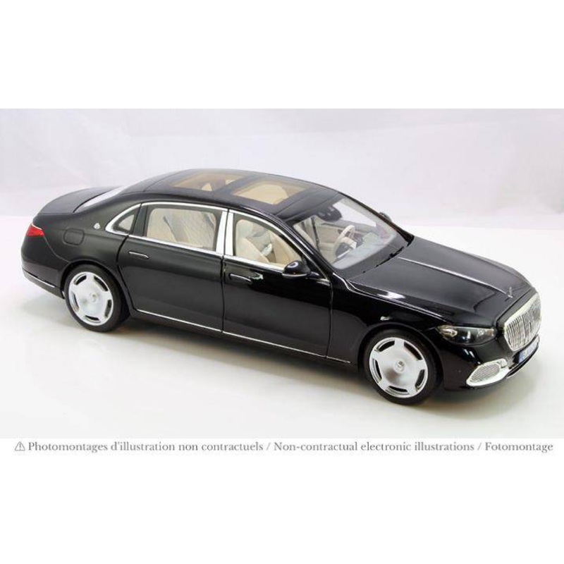 SCALE MODEL COMPATIBLE WITH MERCEDES MAYBACH S 680 4MATIC 2021 BLACK 1:18 NOREV NV183429