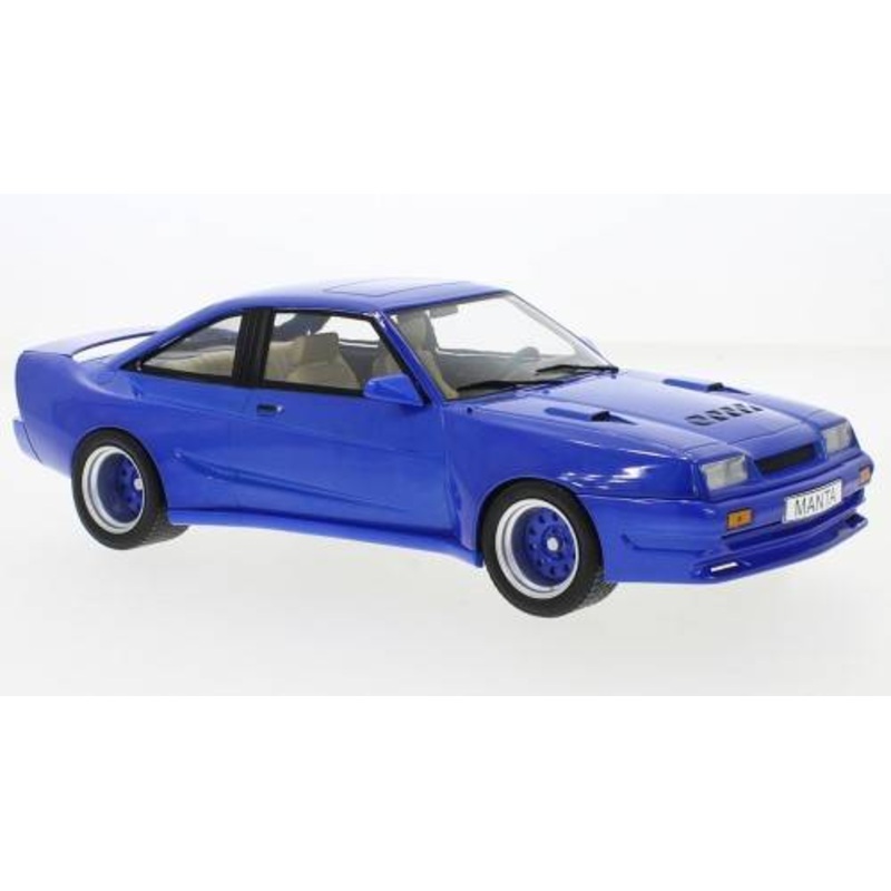 SCALE MODEL COMPATIBLE WITH OPEL MANTA B MET.BLUE 1:18 MODELCARGROUP MCG18382