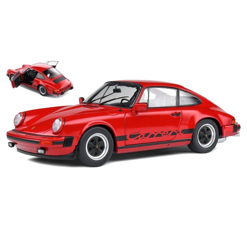 SCALE MODEL COMPATIBLE WITH PORSCHE 911 3.0 CARRERA 1977 RED 1:18 SOLID SL1802606