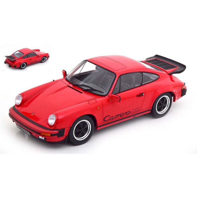 SCALE MODEL COMPATIBLE WITH PORSCHE 911 CARRERA 3.2 CLUBSPORT 1989 RED/BLACK 1:18 KK SCALE KKDC180872