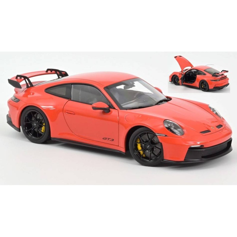 SCALE MODEL COMPATIBLE WITH PORSCHE 911 GT3 2021 ORANGE 1:18 NOREV NV187300