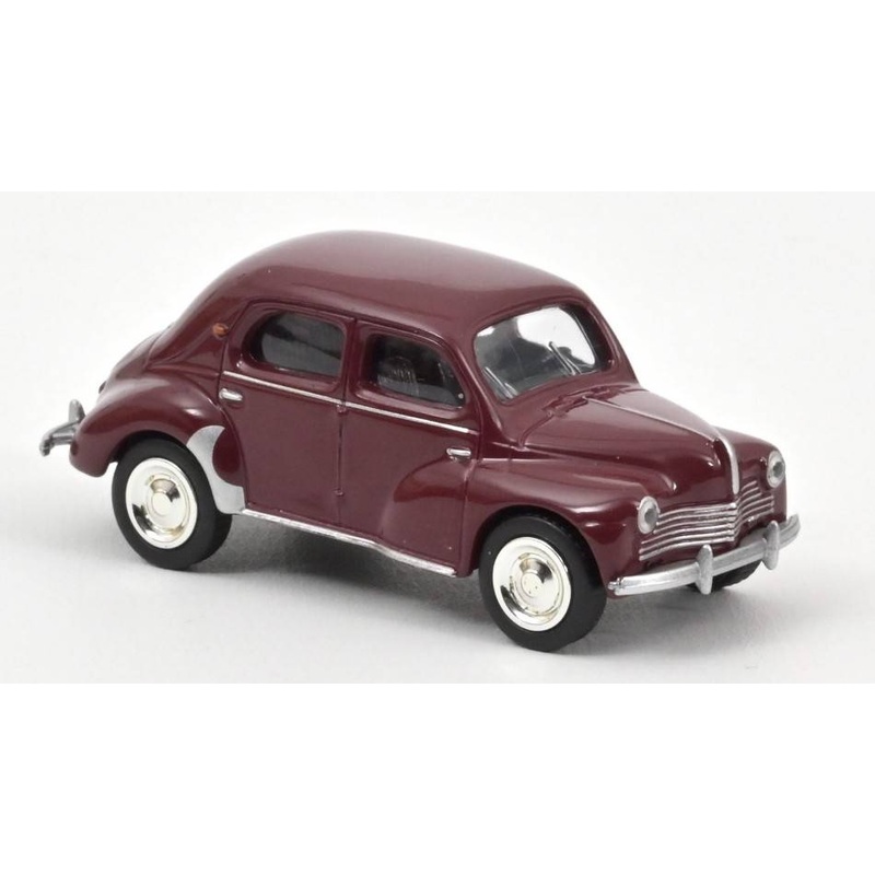 SCALE MODEL COMPATIBLE WITH RENAULT 4 CV 1950 MAROON 1:64 NOREV NV310935