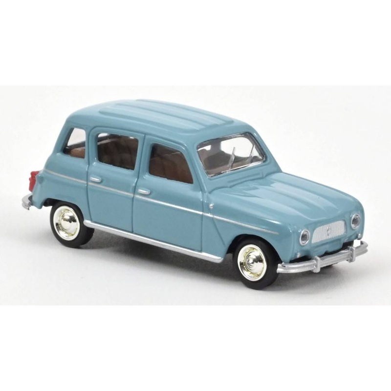 SCALE MODEL COMPATIBLE WITH RENAULT 4L 1966 MIDDLE BLUE 1:64 NOREV NV310941