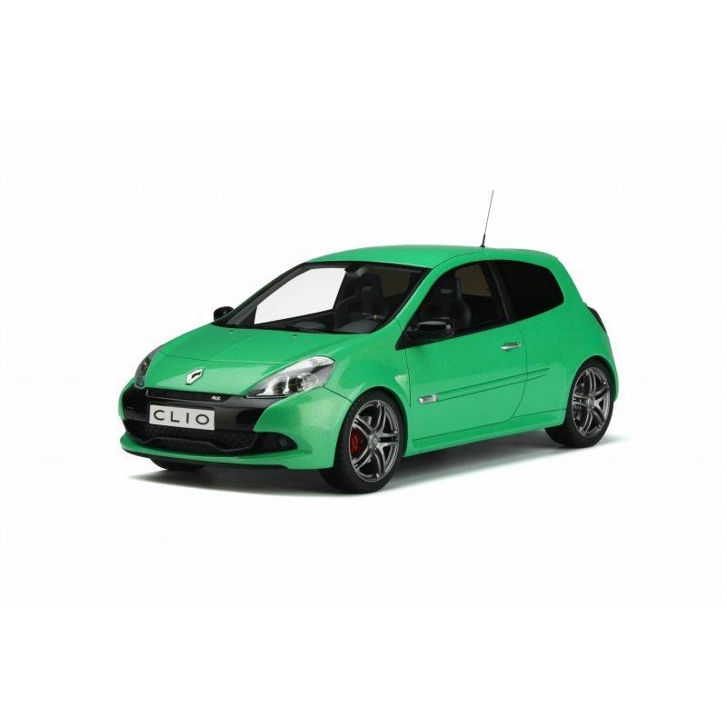 SCALE MODEL COMPATIBLE WITH RENAULT CLIO 3 PH.2 RS 2011 ALIEN GREEN 1:18 OTTOMOBILE OT900