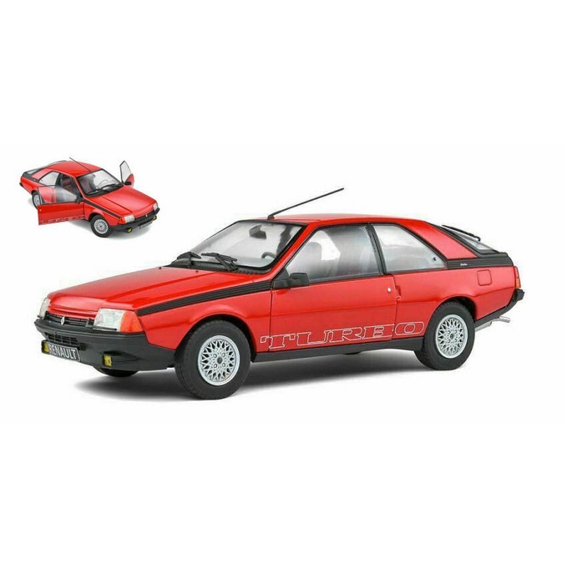 SCALE MODEL COMPATIBLE WITH RENAULT FUEGO TURBO 1980 RED 1:18 SOLID SL1806401
