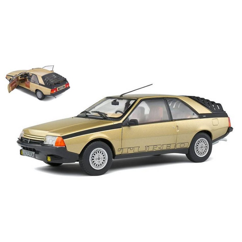 SCALE MODEL COMPATIBLE WITH RENAULT FUEGO TURBO 1980 SEPIA 1:18 SOLID SL1806403