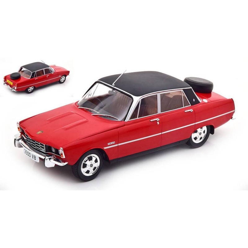SCALE MODEL COMPATIBLE WITH ROVER 3500 (P6) RED MATT/BLACK 1:18 MODELCARGROUP MCG18288