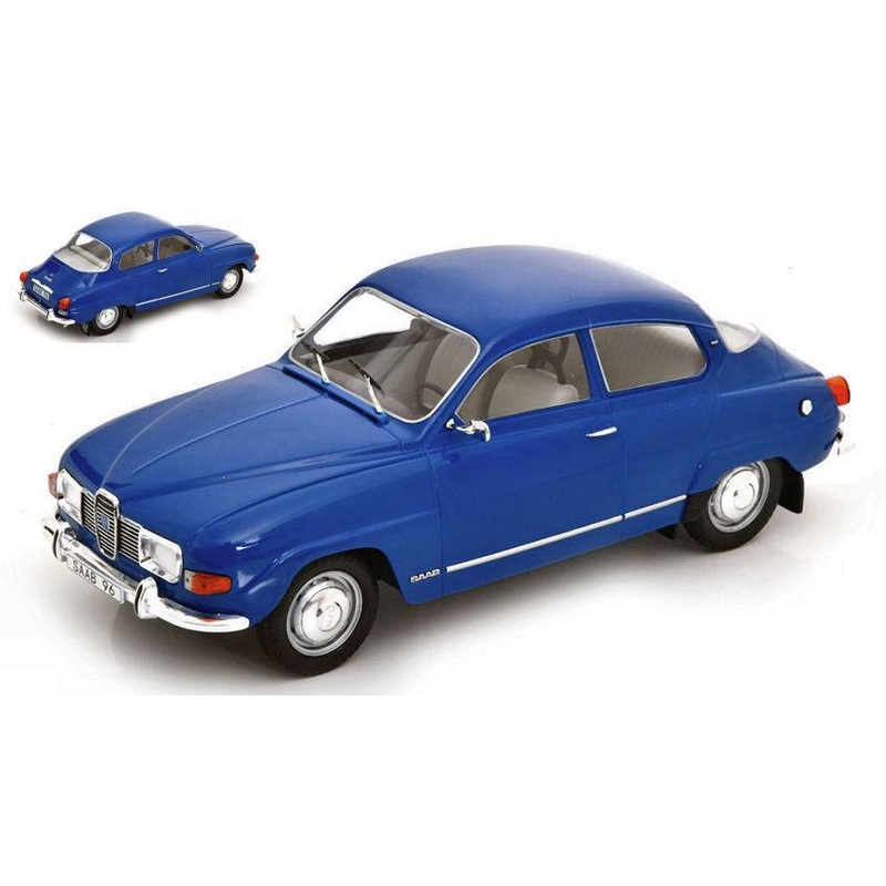 SCALE MODEL COMPATIBLE WITH SAAB 96 V4 BLUE 1:18 MODELCARGROUP MCG18283