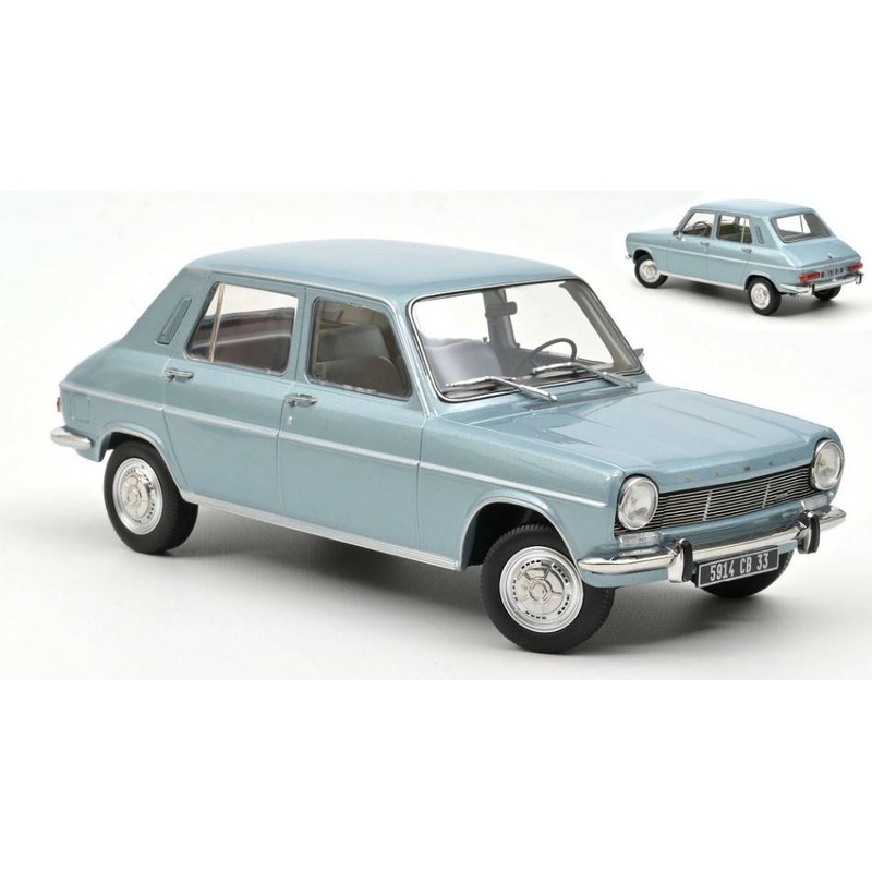 SCALE MODEL COMPATIBLE WITH SIMCA 1100 GLS 1968 ESTORIL BLUE 1:18 NOREV NV185751