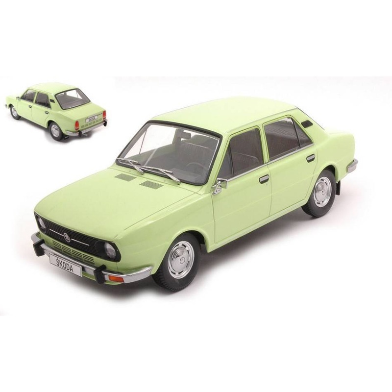 SCALE MODEL COMPATIBLE WITH SKODA 105L 1976 LIGHT GREEN 1:18 TRIPLE 9 T9-1800272