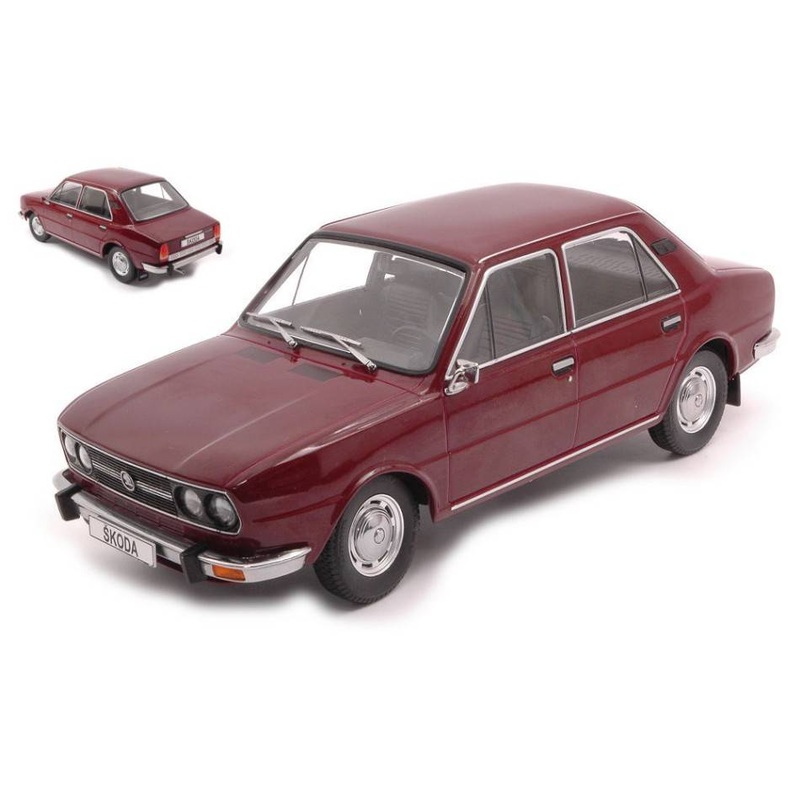 SCALE MODEL COMPATIBLE WITH SKODA 120LS 1979 AMARANT RED 1:18 TRIPLE 9 T9-1800275