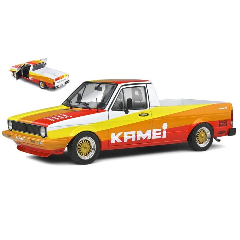 SCALE MODEL COMPATIBLE WITH VW CADDY MK-1 KAMEI TRIBUTE "STREET FIGHTER" 1982 RED 1:18 SOLID SL1803506