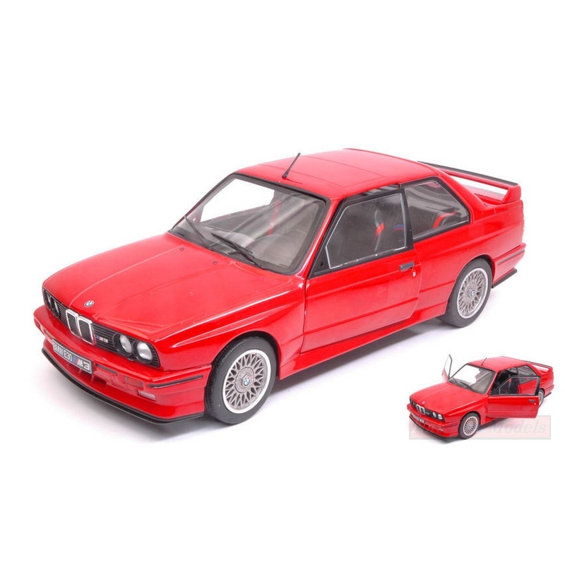 SCALE MODEL COMPATIBLE WITH BMW E30 1986 RED 1:18 SOLID SL1801502