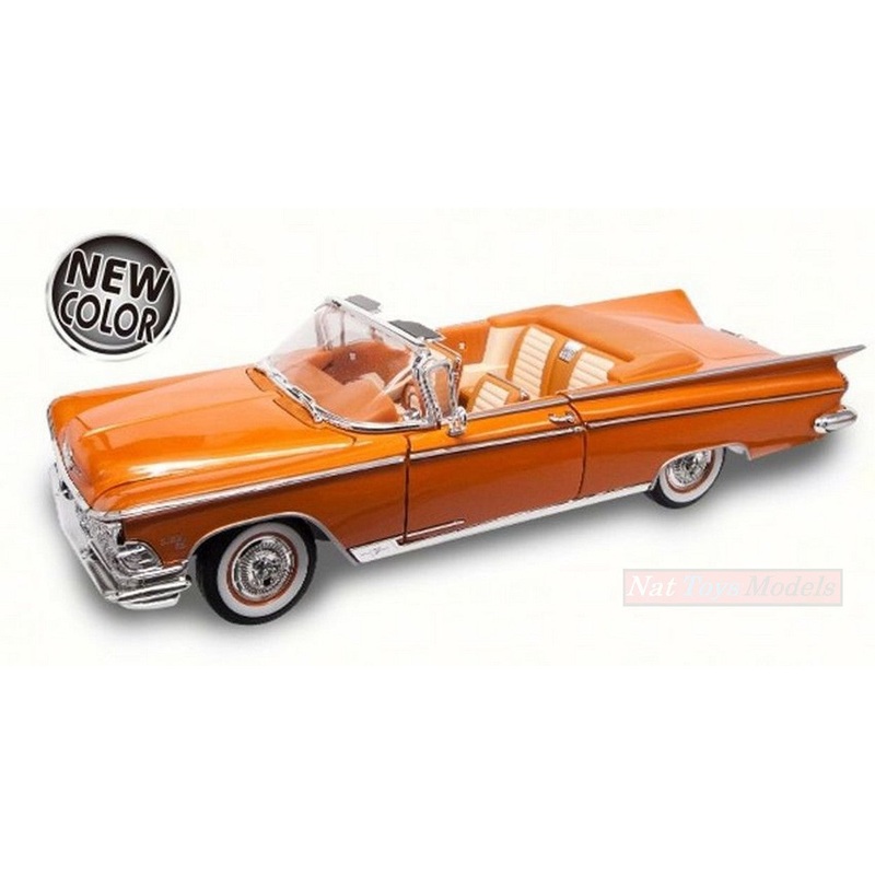 SCALE MODEL COMPATIBLE WITH BUICK ELECTRA 225 1959 COPPER-ORANGE 1:18 LUCKY LDC92598CP