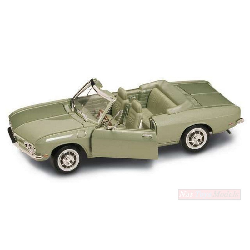 SCALE MODEL COMPATIBLE WITH CHEVROLET CORVAIR MONZA CABRIO 1969 METALLIC GREEN 1:18 LUCKY DIE CAST LDC92498GN