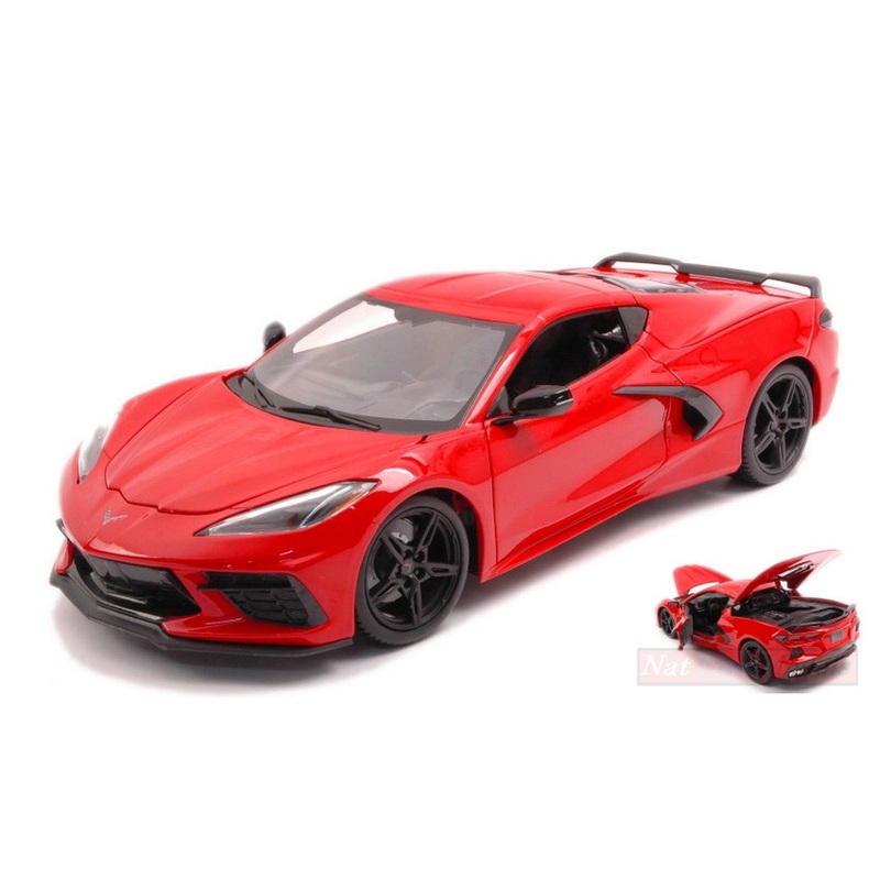 SCALE MODEL COMPATIBLE WITH CHEVROLET CORVETTE STINGRAY 2020 RED 1:18 MAISTO MI31447R