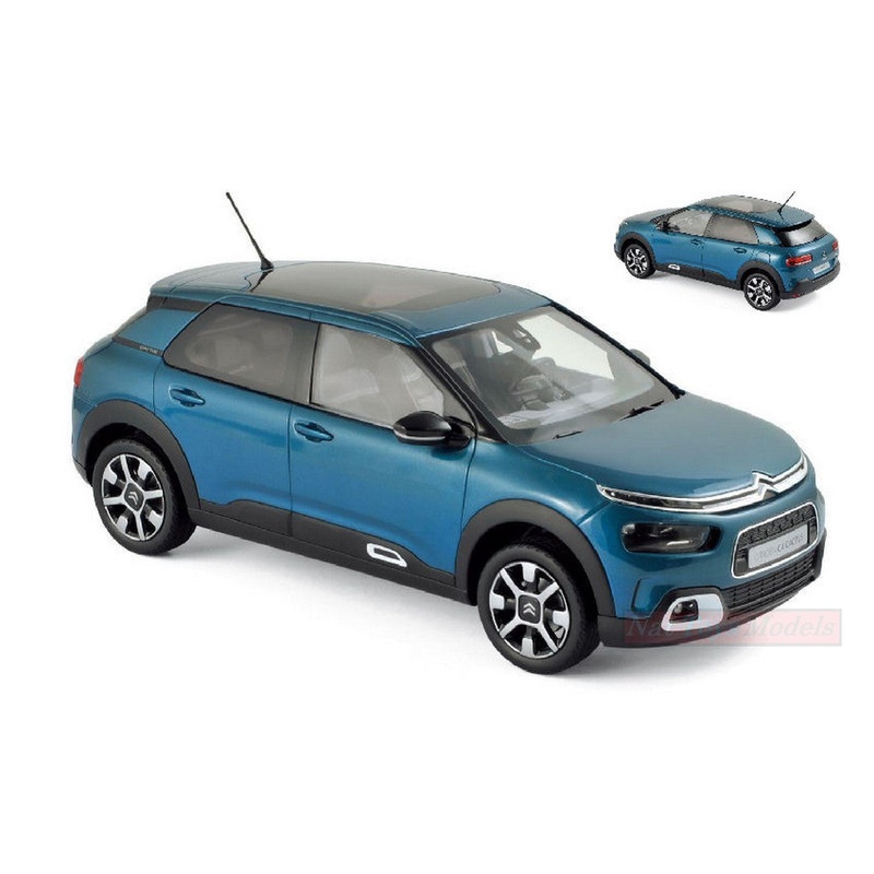 SCALE MODEL COMPATIBLE WITH CITROEN C4 CACTUS 2018 BLUE 1:18 NOREV NV181660
