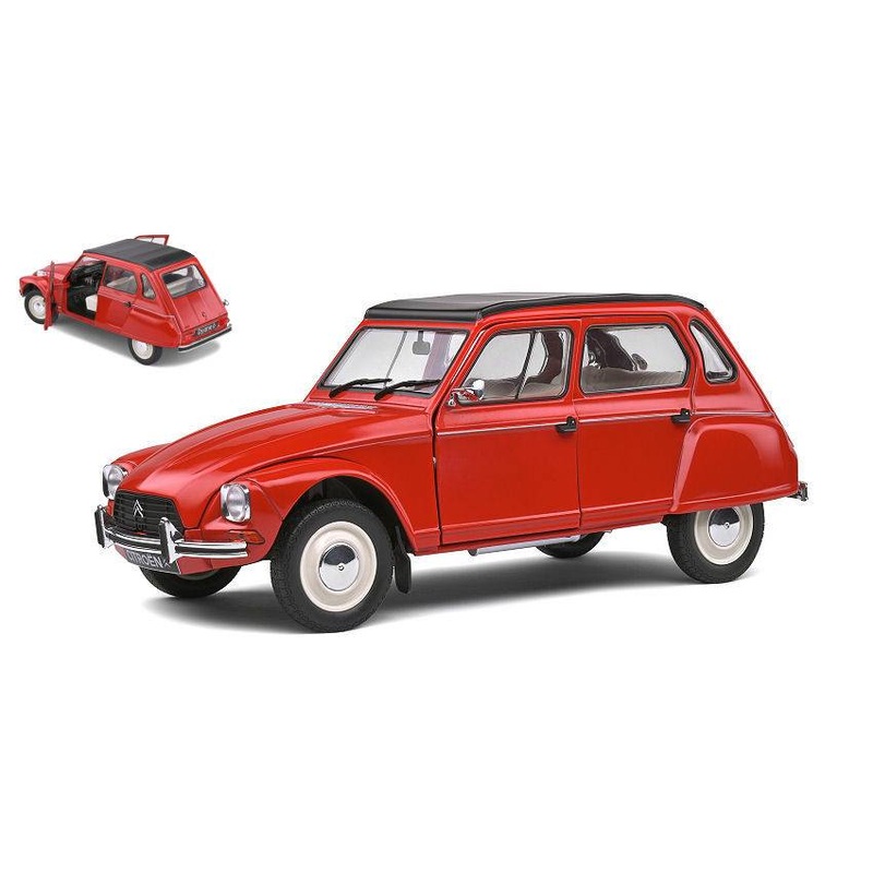 SCALE MODEL COMPATIBLE WITH CITROEN DYANE 6 1968 ROUGE CORSAIRE 1:18 SOLID SL1800307