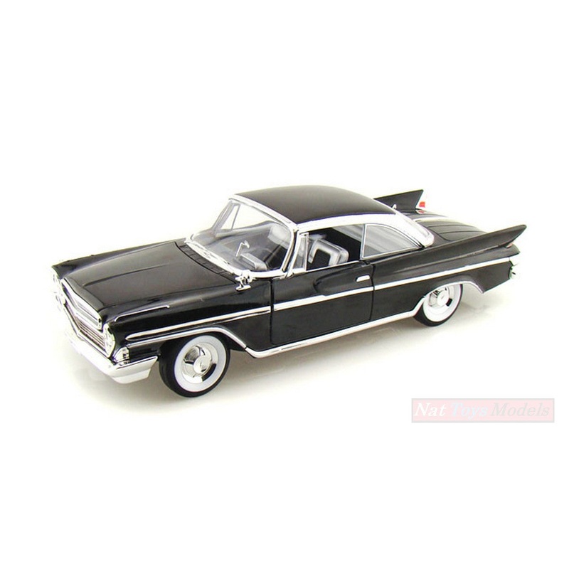 SCALE MODEL COMPATIBLE WITH DESOTO ADVENTURER 1961 BLACK 1:18 YAT MING YM92738BK