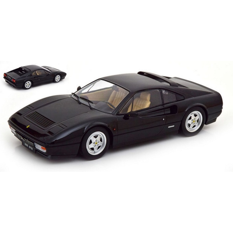 SCALE MODEL COMPATIBLE WITH FERRARI 328 GTB 1985 BLACK 1:18 KK SCALE KKDC180532